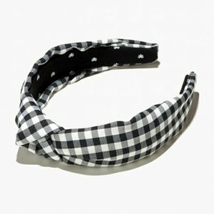 💗 Lele Sadoughi Gingham Knotted Headband